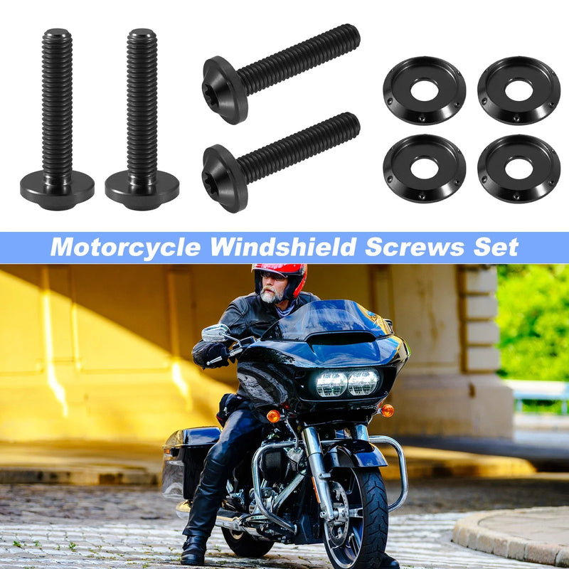 Harley Touring FLTRX Road Glide 4x Windshield Screws (15-23)