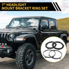 Jeep Wrangler TJ 7 Inch Round Headlight Mounting Bracket Set (1997-2006)