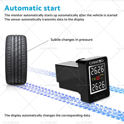 Toyota Hilux External Sensors Tyre Pressure Monitoring System