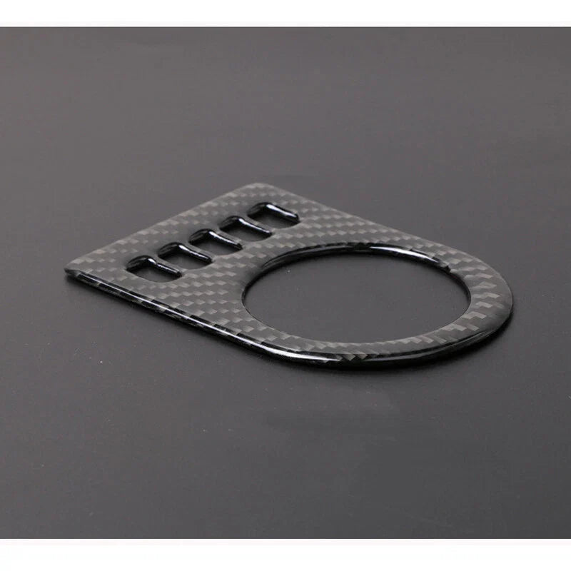 Jaguar XE XF XJ F-PACE Car Carbon Fiber Gear Shift Knob Cover Trim fit