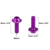 Motorcycle Fairing Bolts Purple 10 x M5 5mm Windscreen Screws