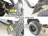 Universal Car Truck Black Rubber Turbo 4x4 Off-Road Mud Flaps Splash Guards