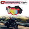 PC Cycling Sunglasses 1 Pc Motorcycle Riding Goggles Red Lens Frame