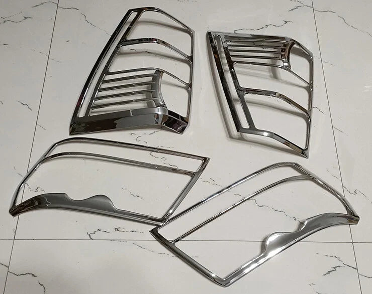 Suzuki Grand Vitara Chrome Head Tail Light Lamp Cover Trim (2006-2013)