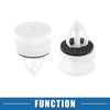 Chevrolet Plastic White Vehicle Clips 30 x Door Panel Clips