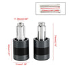 F2 22mm Aluminum Titanium Motorcycle Handlebar Weights