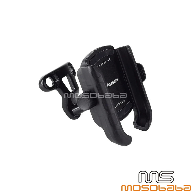 Harley Davidson Softail, Street Glide Black Handlebar Phone Carrier Set