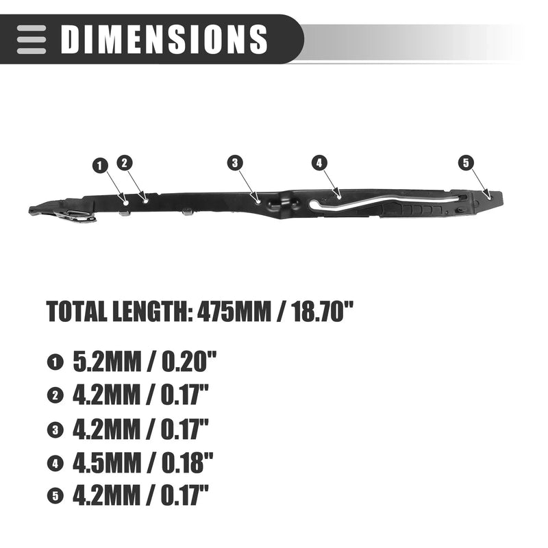 Ford F150 F250 Sunroof Track Guide Rails (2015-2023)