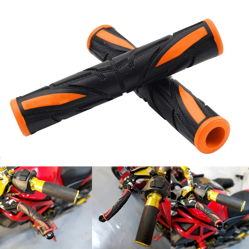 Car Universal Orange Brake Clutch Lever Grips Rubber Sleeve Cover