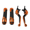 Benelli TRK502 TRK251 BN302S Orange Brake Clutch Levers & Handlebar Grips Set