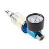 Spray Gun 1/4" Air Pressure Regulator Gauge & In-Line Water Trap Filter
