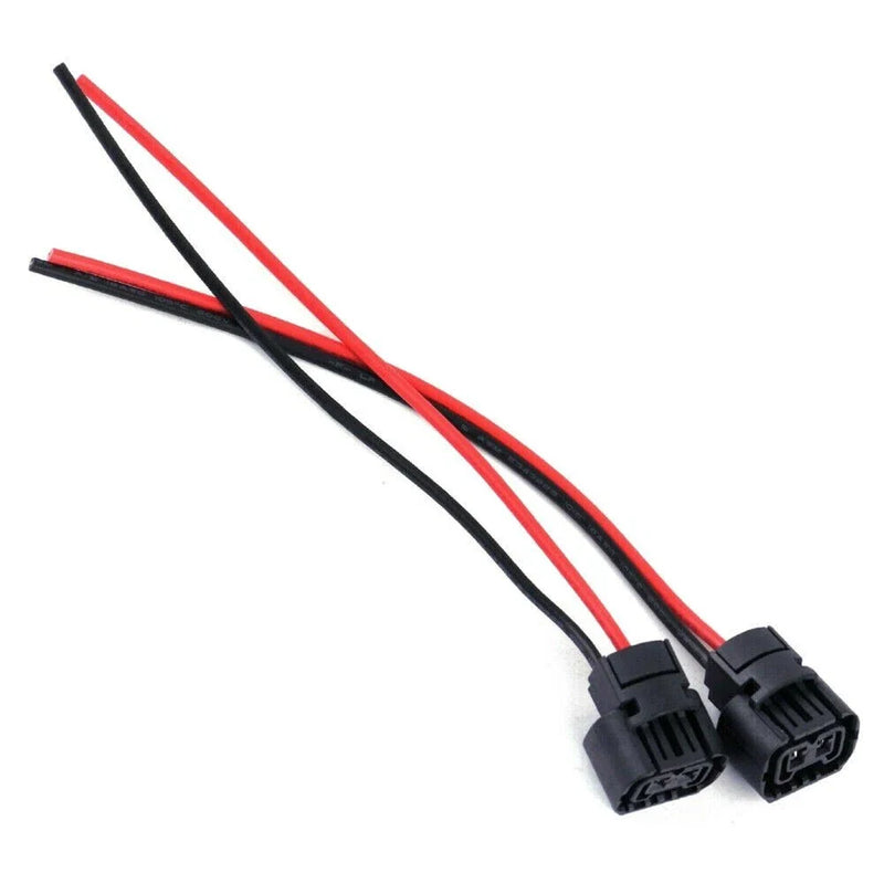 H16 Fog Light 2 x Durable Wire Pigtail Female Connector Plugs
