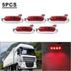 Truck Trailer Pickup 12V 24V 4 x LED Side Clearance Marker Light Red