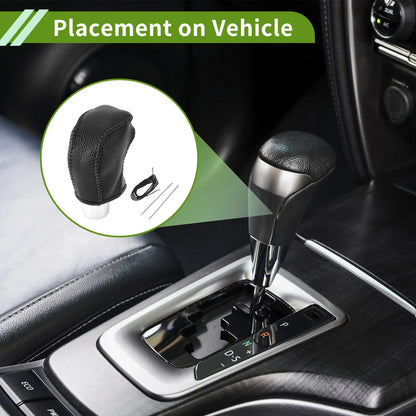 Car Gear Shift Knob Cover for Toyota Tacoma 2016-2022 - Pebbled Black