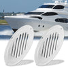 2 x 5 Inch Round Marine Boat Louvered Ventilation Panel Cover