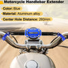 Motorcycle Motorcycle Balance Bar Extender Bracket 260mm Center Hole Blue