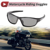 Goggles Motorcycle Riding Grey Lens Black Frame Tri-acetel Cellulose 1 Pcs