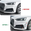 Audi A5 S5 (2017-2020) 2 x Gloss Black Front Side Air Vent Trim Covers