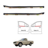 Pair Outer Weatherstrip Door Belt w Vent LH+RH Fit Datsun 620 Pickup UTE 1972-79