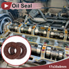 Oil Seal 2 x Seal Ring Rotary Shaft Seal FKM Rubber 17x35x8mm Brown