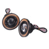 Car Truck 2 x 3" LED Fog Lights Round Yellow COB Angel Eyes Halo
