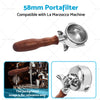 La Marzocco 2 Spout Filter Basket, Wood Handle 58mm Portafilter
