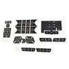 Mercedes Decal Button Door Steering A/C Window Radio Sticker (2007–2014)