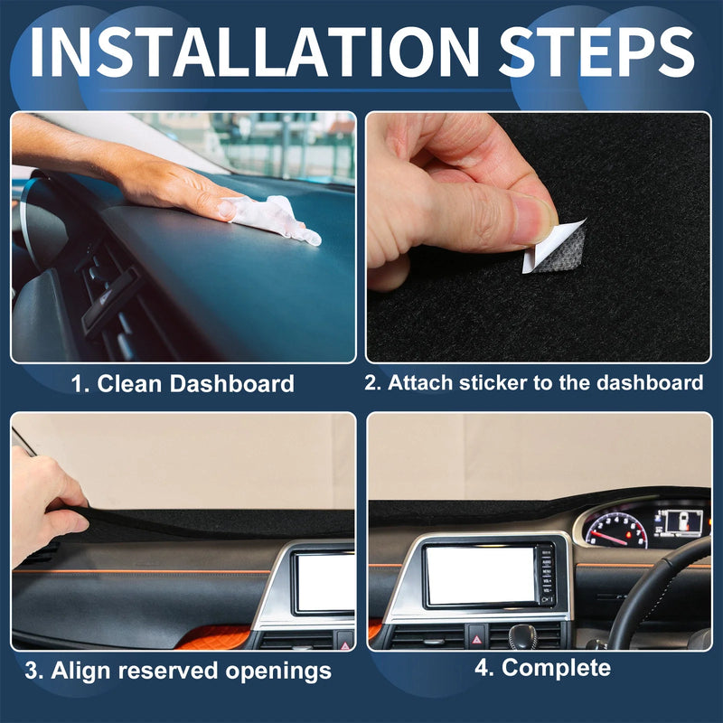 Toyota Crown 2004-2008 Black 1 Set Dashboard Cover Mat