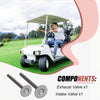 Club Car 4-Cycle Gas Golf Cart 341cc Exhaust + Intake Valve