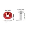 Car 20 Pcs M6 Bumper Washer Bolts Engine Bay Fastener