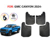 GMC Canyon 2 x Front & Rear Splash Guards Mud Flaps (2023–2025)