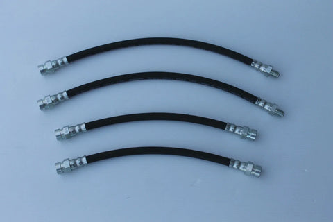 VW Beetle 1302cc Drum Brakes Brake Hose Set (4) (8/71-12/72)