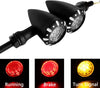 Harley Motorcycle - Black Indicator Lamps LED Turn Signal Lights