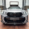 BMW X6 G06 3 x Gloss Black Front Bumper Spoiler Lip Kit (2023-2024)