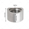 M18 X 1.5 O2 Oxygen Sensor Notched Nut Bung Stainless Steel