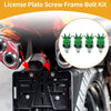 Universal Motorcycle License Plate Screws Cover 35mm 4Pcs
