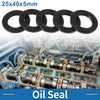 Oil Seal Rotary Shaft Seal Nitrile Rubber 25x40x5mm Black 5 Pcs