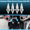 Universal Motorcycle 4 x 5.4 cm License Plate Screw Covers