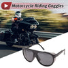 Motorcycle Riding Goggles Deep Gray Lens Black Frame