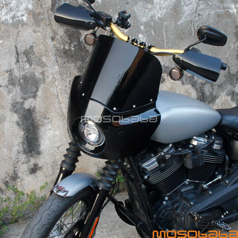 Harley Softail LowRider Dark Smoke Headlight Fairing (2018-2023)