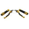 Yamaha YZF R1 R6 Gold Extendable Brake Clutch Lever Grip Set (2004-2023)