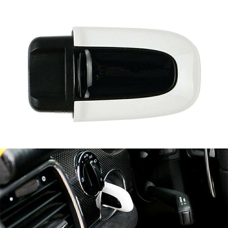 Macan 1x White ABS One Button Start Key Cover Case (2015-2023)