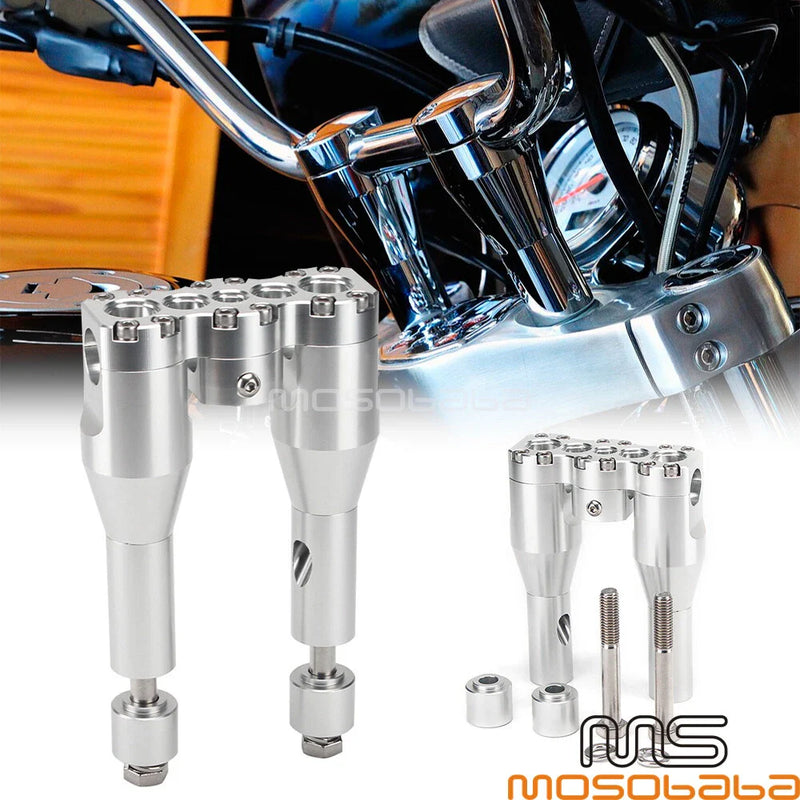 Harley Dyna Low Rider Softail 1'' Club Style Handlebars & 6'' 7'' Risers