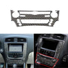 Carbon Fiber Canter Console Volume CD Panel Cover Trim Fits Lexus IS 2006-2012