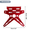 Motorcycle Plate Mount / 26x10 mm / Aluminum Alloy Red