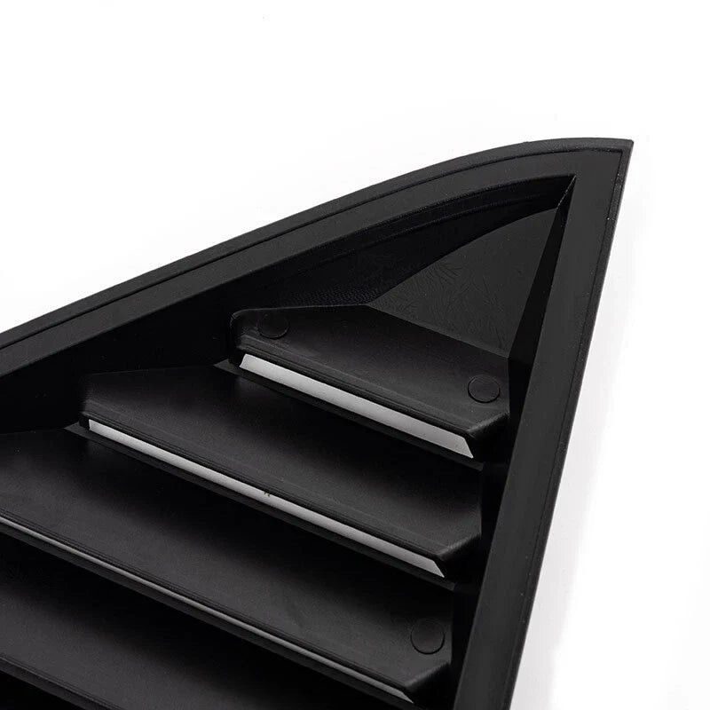 Chrysler 300 Side Window Louvers Air Vent Shades Cover Trim Gloss Black (2011-Present)