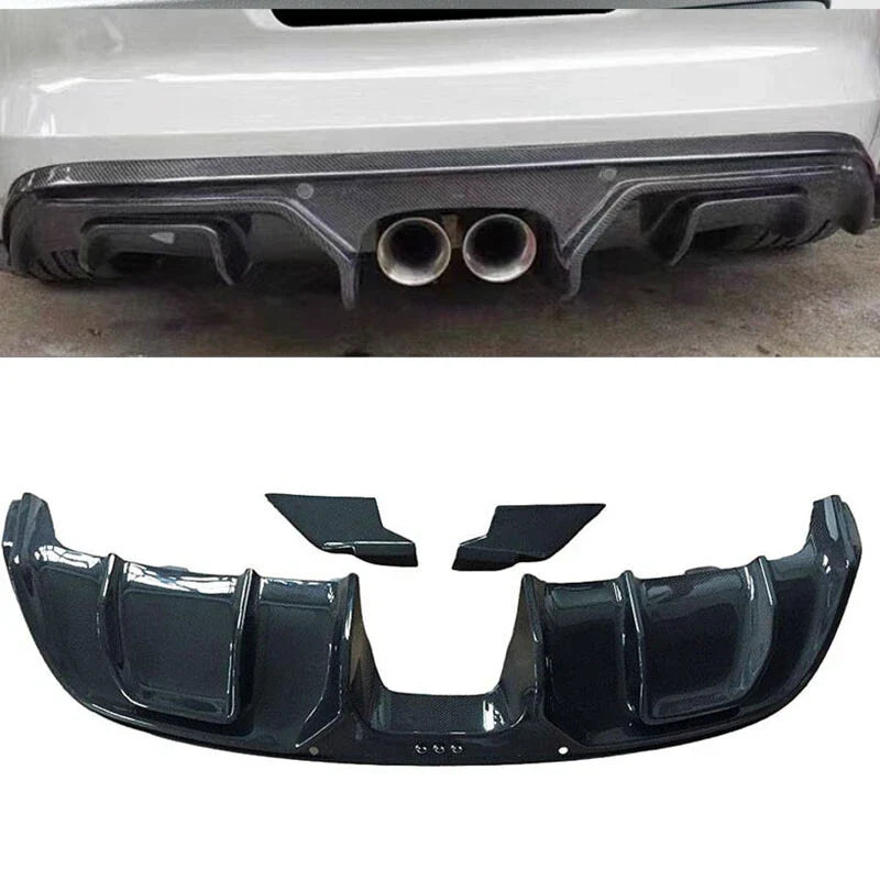 Jaguar F-Type 2013-2019 Real Carbon Fiber Rear Diffuser Bumper Spoiler Lip