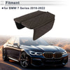BMW 7 Series Deep Brown Center Console Cover with Storage Bag (2016 - 2022)