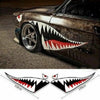 Car 59'' / Exterior Side Door Decal / Shark Mouth Teeth Sticker Vinyl