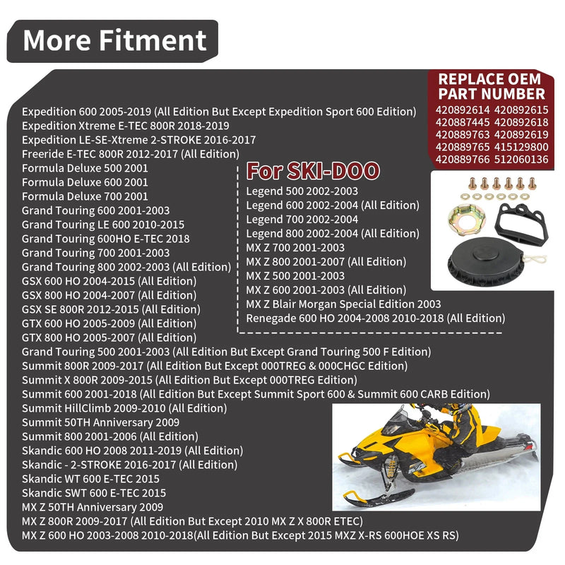 Ski-Doo Legend 500 / 600 / 700 / 800 High Performance Recoil Starter